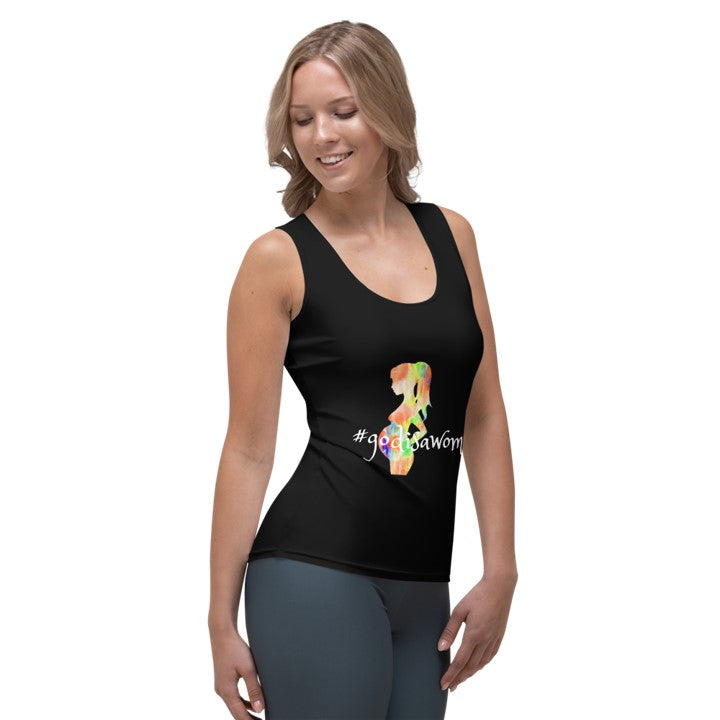 women_s-tank-tee-black-stylish-tank-top-god-is-a-woman-wickedyo 3